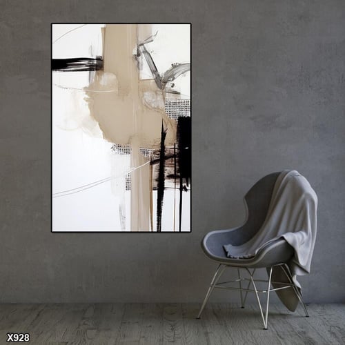 لوحة كانفس رسم تجريدي