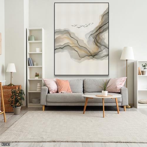 لوحة كانفس رسم تجريدي