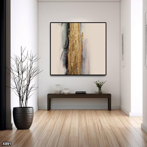 لوحة كانفس مربعة رسم تجريدي