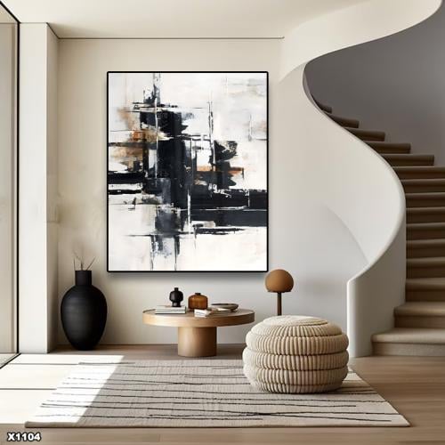 لوحة كانفس رسم تجريدي