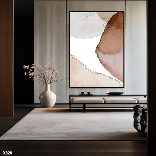 لوحة كانفس رسم تجريدي