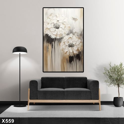 لوحة كانفس رسم تجريدي