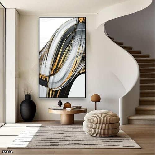 لوحة كانفس رسم تجريدي