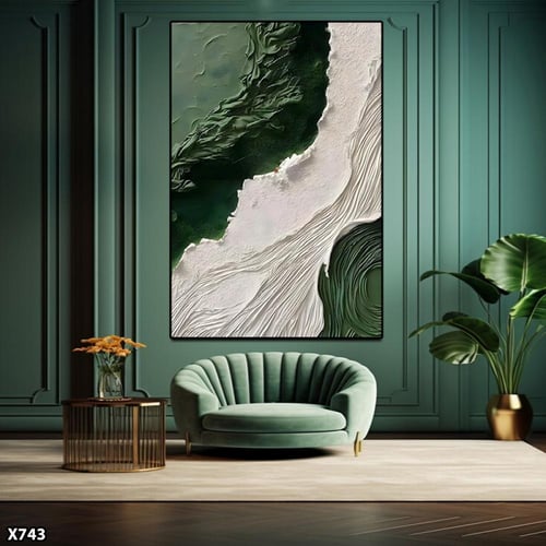 لوحة كانفس رسم تجريدي