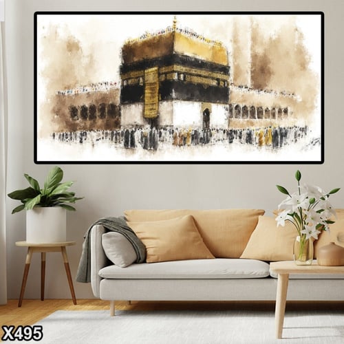 لوحة كانفاس الكعبة المشرفة
