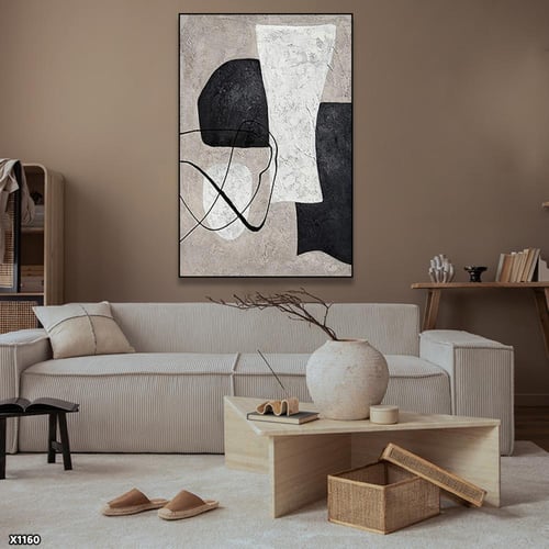 لوحة كانفس رسم تجريدي