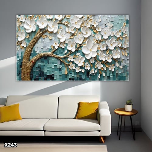 لوحة كانفس بالرسم التجريدي