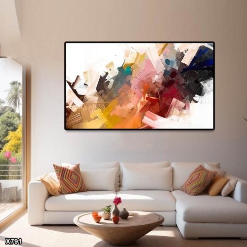 لوحة كانفس رسم تجريدي