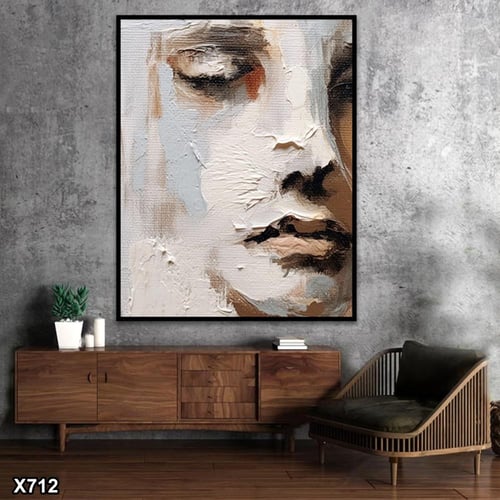 لوحة كانفس رسم تجريدي