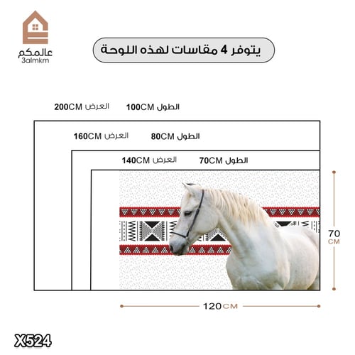 لوحة كانفس خيل