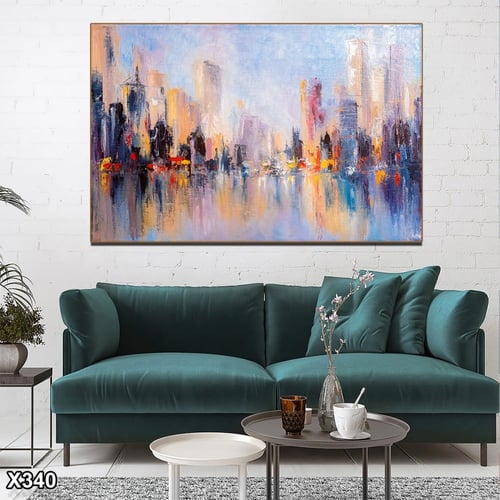 لوحة كانفاس رسم تجريدي