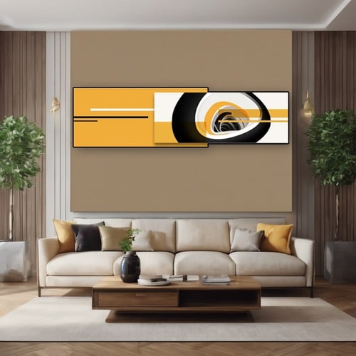 لوحتان كانفاس مودرن متداخلتان