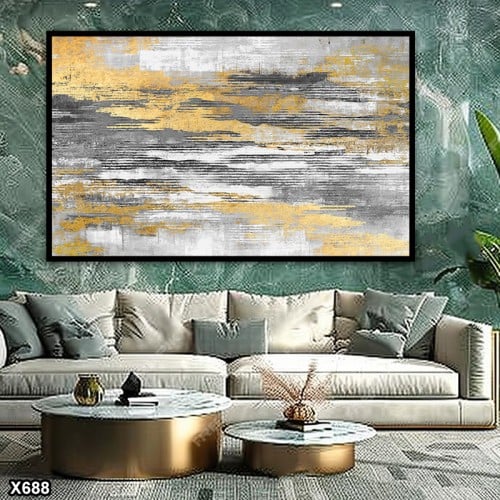 لوحة كانفس رسم تجريدي