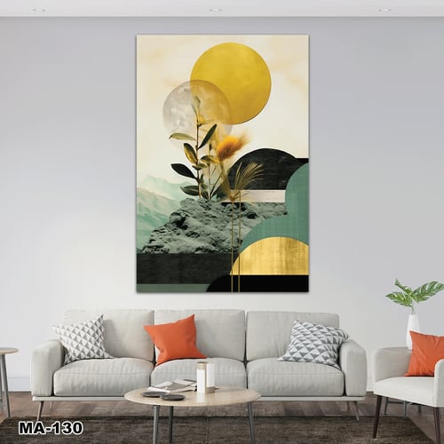 لوحة طبلون مغناطيس رسم تجريدي