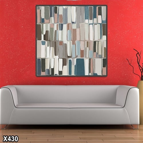 لوحة كانفس مربعة رسم تجريدي