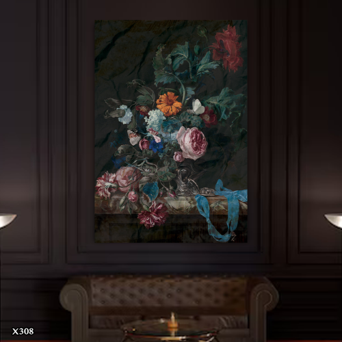 لوحة كانفس ورود