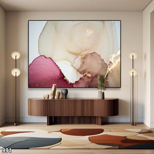 لوحة كانفس رسم تجريدي