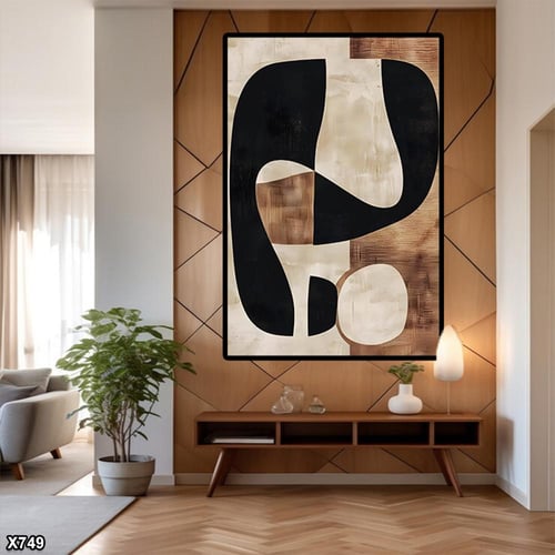 لوحة كانفس رسم تجريدي