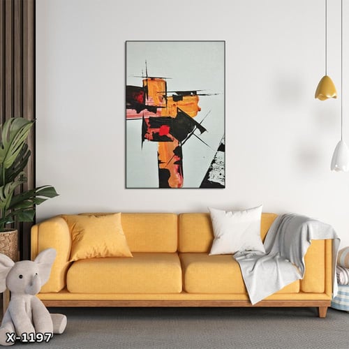 لوحة كانفس رسم تجريدي