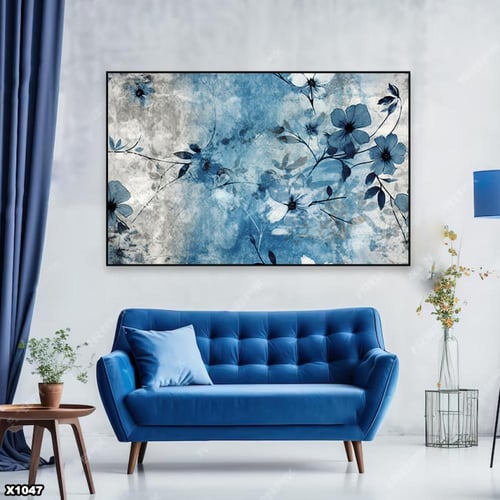 لوحة كانفس رسم تجريدي