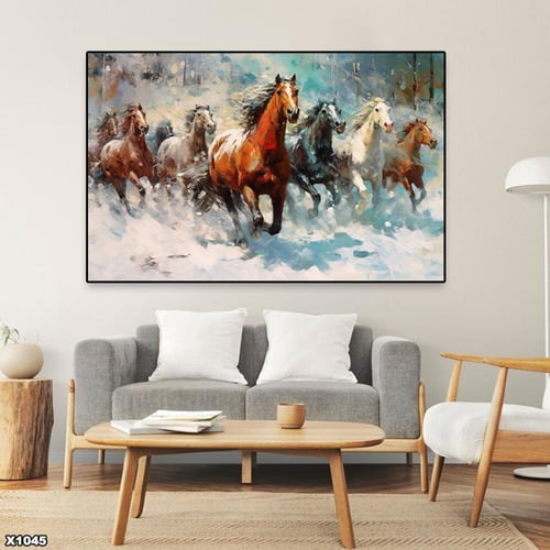 لوحة كانفس خيل