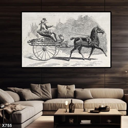 لوحة كانفس خيل