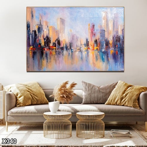 لوحة كانفاس رسم تجريدي