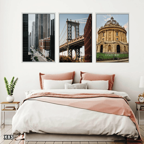 لوحة 3 قطع مدينة