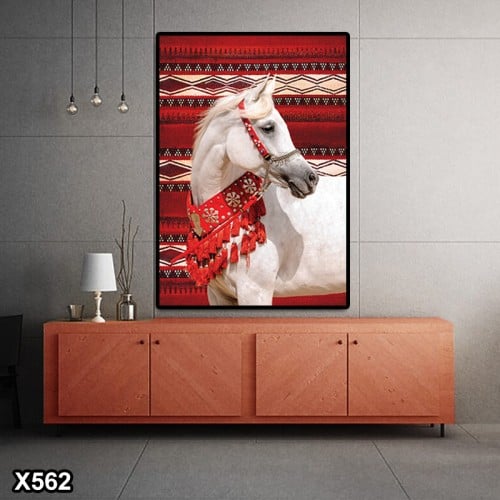 لوحة كانفس سجاد خيل