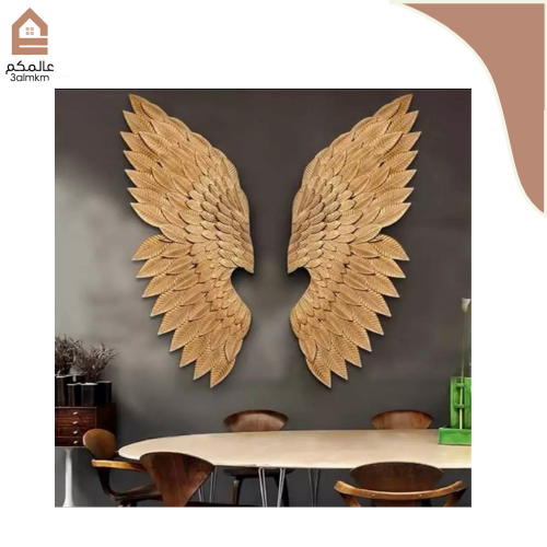 جناح ذهبي لديكور جداري