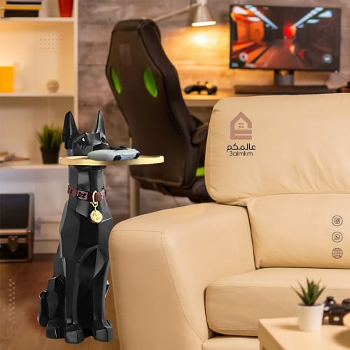 طاولة جانبية بشكل جيرمن يحمل صحن