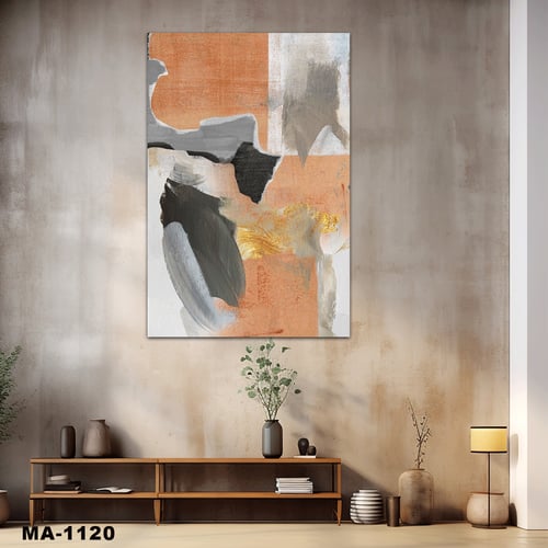 لوحة طبلون مغناطيس رسم تجريدي