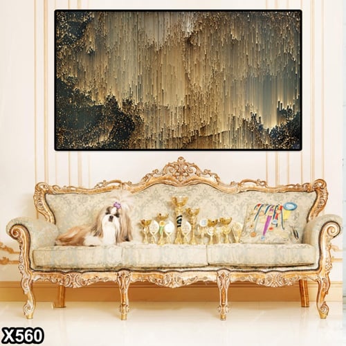 لوحة كانفس رسم تجريدي