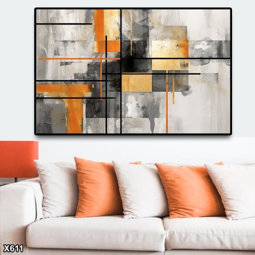 لوحة كانفس رسم تجريدي