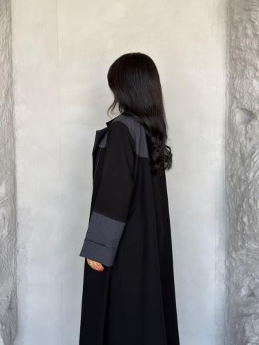 عباية ( أسيل ) كريب رسمي مع تدخيله جينز