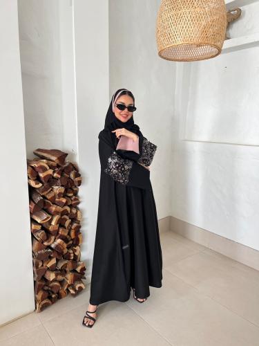 عباية ( مشاعل ) كريب واقف مع شك