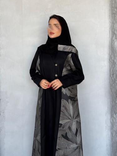 عباية ( ليليا ) كريب مع تدخيلات جاكار