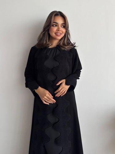 عباية ( ريناد ) ملكي مع كلفة مموجة