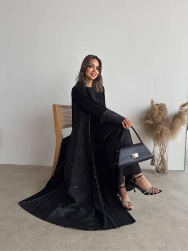 عباية ( تسنيم ) ملكي مع جاكار وقيطان