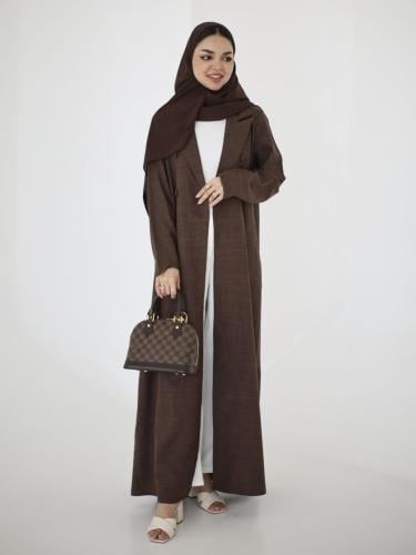 عباية ( لانا بني ) بليزر كريب على لينن