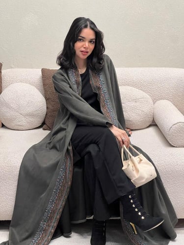 عباية ( زينب ) شامواه مع كشميري