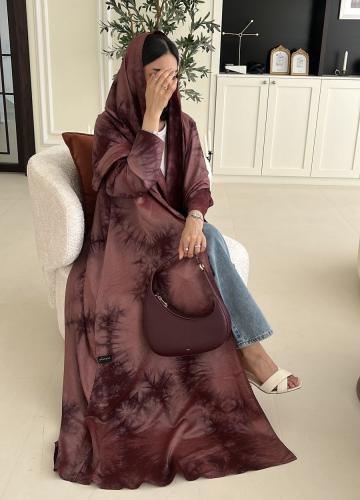 عباية ( غزل ) حرير مطبوع