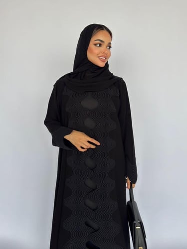 عباية ( ريناد ) ملكي مع كلفة مموجة