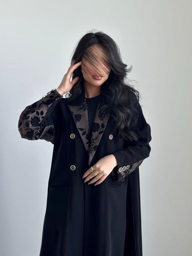 عباية ( ايات صيفيه ) سراميك مع كريب خيشه