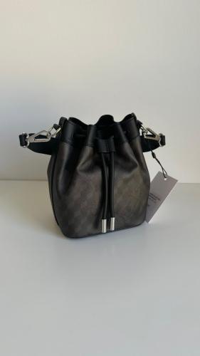 لوب نوير | MICRO BUCKET BAG Cheval Brown/Black