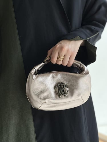 Hobo Bag with Mirror Snake Monogram