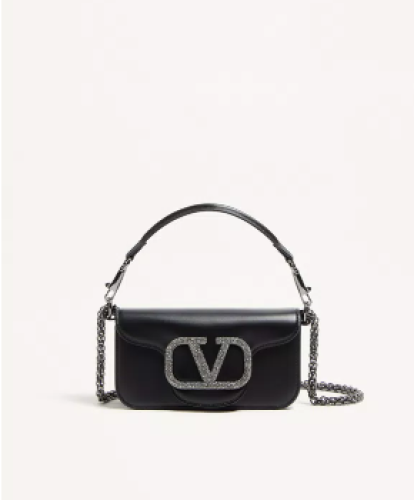 Valentino Garavani Locò Small Shoulder Bag With Je...