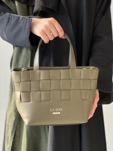 قيس | GUESS Bordizzo Woven Small Satchel