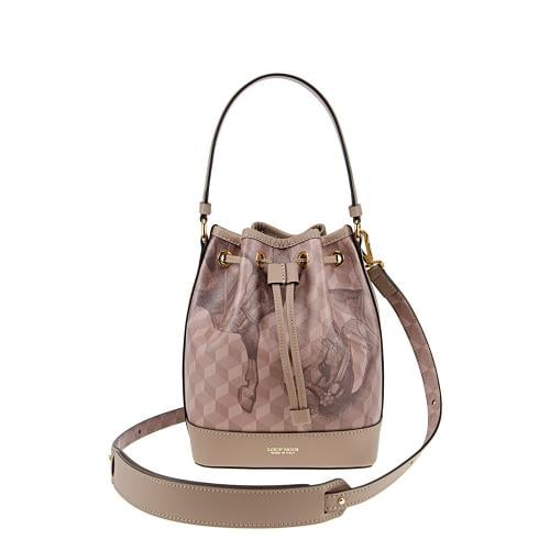 MINI BUCKET BAG Cheval Almond