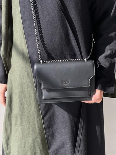 دكني | Millie Flap Leather Shoulder Crossbody